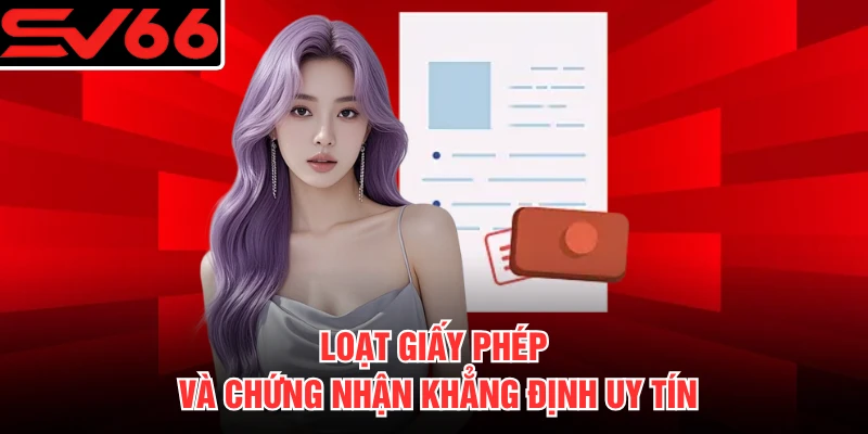 Loạt giấy phép và chứng nhận khẳng định uy tín